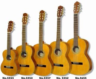 1/2-7/8 kokoiset klassiset kitarat