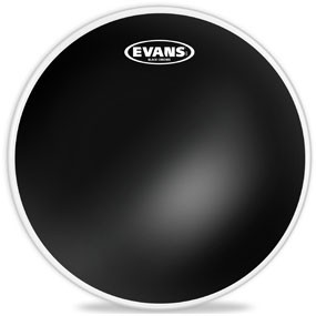 Evans Black Chrome drumheads