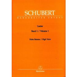 Schubert: Lieder Band 1 Hohe Stimme