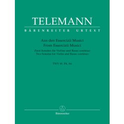 TELEMANN:TWO SONATAS FOR VIOLIN AND BASSO CONTINUO ( F- JA  A- MAJOR )