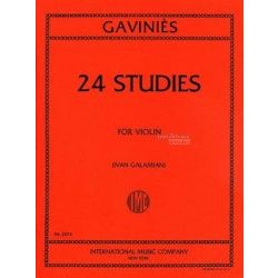 GAVINIES: 24 STUDIES FOR VIOLIN  (GALAMIAN)