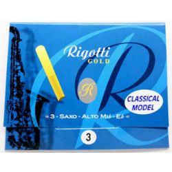 Altosaxophone reeds 3,5 Strong Rigotti Gold Classic 3 pcs