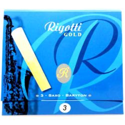 Baritonesax Reeds 2.5 Strong Rigotti gold 3 pack
