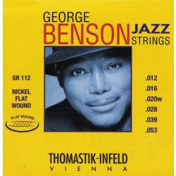 Sähkökitaran kielisarja 012-053 Thomastik George Benson Jazz Flat Wound