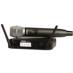 Langaton mikrofonijärjestelmä Shure GLXD24E/B87A kapselilla.
