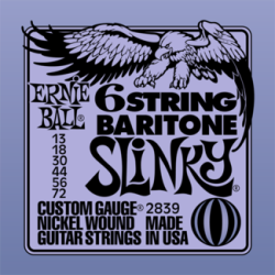 Baritone electric guitar strings 013-072 Ernie Ball EB2839