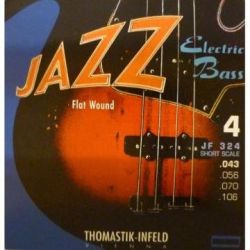 Bassokitaran kielisarja 043-106 Thomastik Jazz Flat wound Medium Short Scale