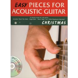 EASY PIECES ACOUSTIC GUITAR CHRISTMAS TAB/BK/CD