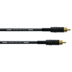 Cordial Coaxial cable - lenght 1m  - S/PDIF, 75ohm, RCA-RCA