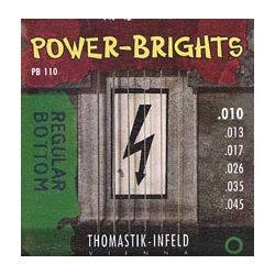 Sähkökitaran kielisarja 010-045 Thomastik Power Brights