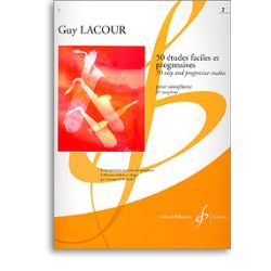 Lacour, G: 50 Études Faciles & Progressives 2 pour saxophone