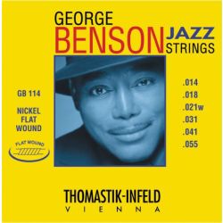 Sähkökitaran kielisarja 014-055 Thomastik George Benson Jazz Flat Wound