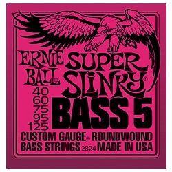 Bassokitaran kielisarja Ernie Ball Super Slinky 5-kiel.