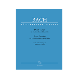 Bach, J.S: Drei Sonaten für Violoncello und Cembalo