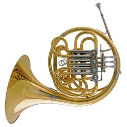 Double Horn F/Bb brass, lacquered