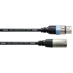 Cordial CCM1,5FM microphone cable, XLR-M - XLRF, 1,5m