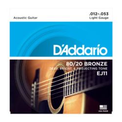 Acoustic strings 012-053 D'Addario EJ11 Light