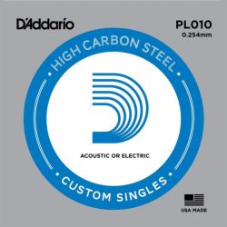 D'Addario Plain Steel 010 Single String