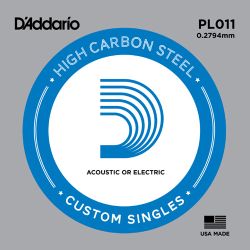 D'Addario Plain Steel 011 Single String