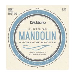 kielisarja mandoliinille D'Addario 010-038 Light Phosphor Bronze