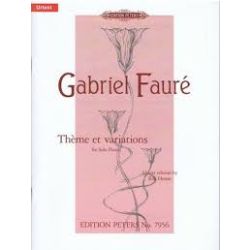 Faure: Theme et variations for solo piano