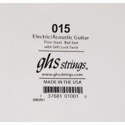GHS 015 plain steel Single String