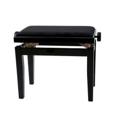 Gewa Deluxe Piano bench polished black