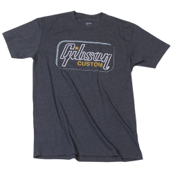 Gibson Custom T-Shirt T Heathered Gray Large