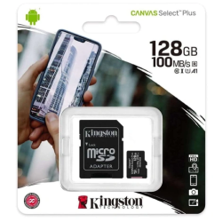 KINGSTON 128GB micSDHC Canvas Select Plus