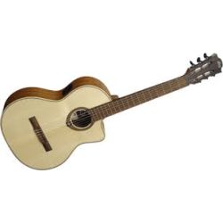 Classical electroacoustic guitar LAG OC88CE Spruce cutaway 