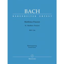 BACH: MATTEUS PASSIO VOCAL SCORE