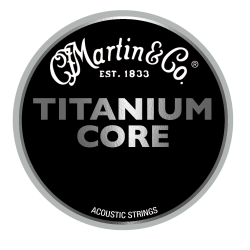 Akustisen kitaran kielisarja Martin Titanium Core 12-55