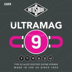 Sähkökitaran kielisarja 009-042 Rotosound UM9 Ultramag