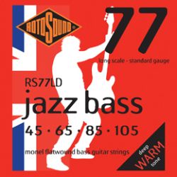 Bass strings 045-100 Rotosound Jazz Bass 77 flatwound