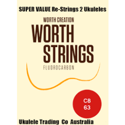 Ukelele Strings Clear Carbon 8 string 63 medium