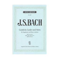 Bach, J.S: Geistliche Lieder und Arien, hohe Stimme
