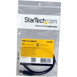 Startech USB-C to USB-B Cable - M/M - 1m 3ft - USB 2.0