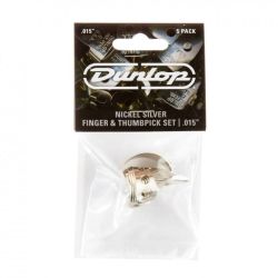 Dunlop .013" finger and thumb plectrum set, metal