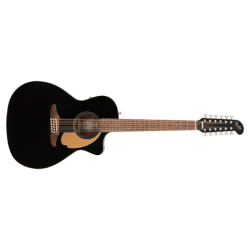 Kitara Fender Villager V3 teräskielinen elektroak. 12-kielinen Jetty Black
