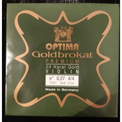 Gold-plated violin string Lenzner Goldbrokat E stark