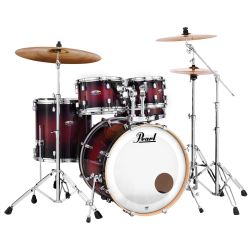 Drum Kit Pearl Decade Maple Series DMP905/C261 Gloss Deep Red Burst + Hardware