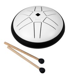Kielirumpu Tongue Drum 5.5" Sela Percussion valkoinen B5