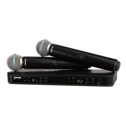 Langaton mikrofonijärjestelmä Shure BLX288 Dual Beta 58 Vocal System - H8E (518-540MHz)