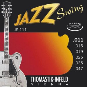 Sähkökitaran kielisarja 011-047 Thomastik Jazz Swing Flat Wound