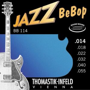 Sähkökitaran kielisarja 014-055 Thomastik Jazz Bebop Round Wound