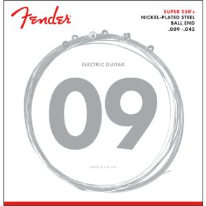 Sähkökitaran kielisarja 009-042 Fender Super 250L Nickel-Plated Steel Ball End