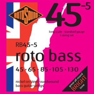 Bassokitaran kielisarja 045-130 Rotosound Rotobass RB45-5 5-kieliselle