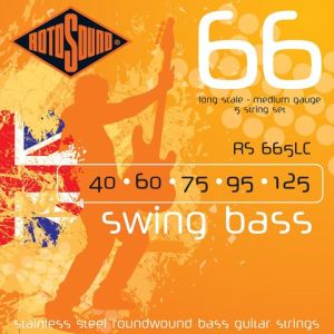 5-kielisen bassokitaran kielisarja 040-125 Rotosound Swing Bass 66 