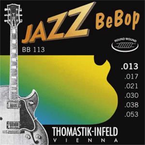 Sähkökitaran kielisarja 013-053 Thomastik Jazz Bebop Round Wound