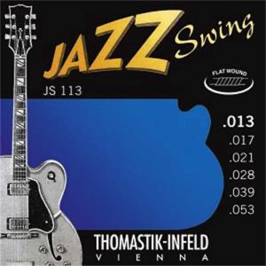 Sähkökitaran kielisarja 013-053 Thomastik Jazz Swing Flat Wound